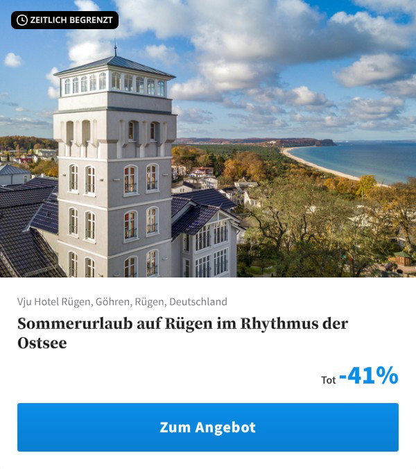 Sommerurlaub auf Rügen im Rhythmus der Ostsee