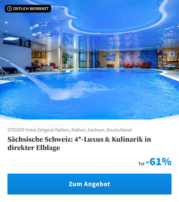 Sächsische Schweiz: 4*-Luxus & Kulinarik in direkter Elblage