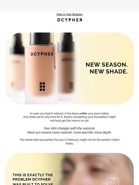 Is your foundation still your shade?