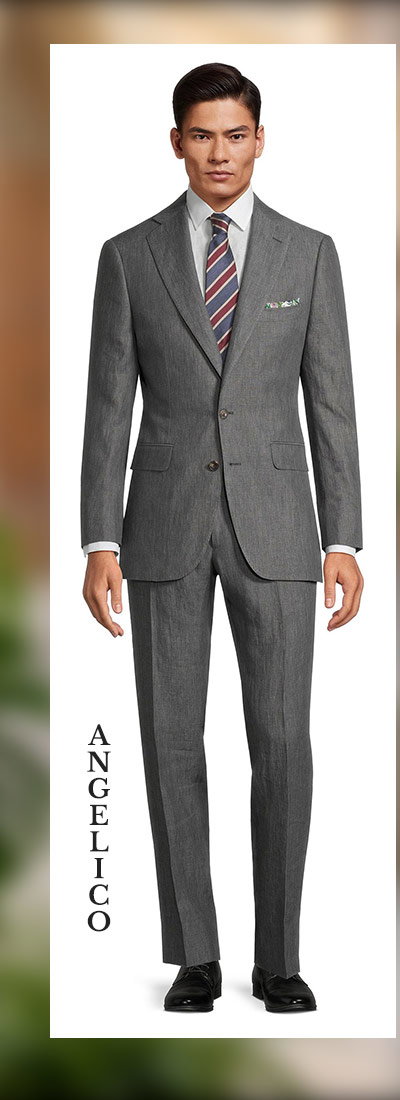 Grey Linen Suit