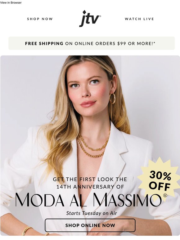 We're celebrating Moda al Massimo!