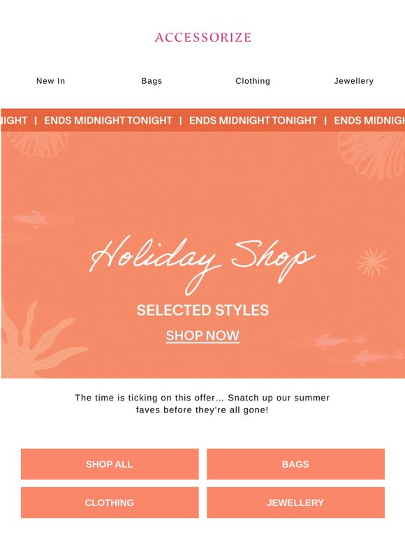Quick! 30% OFF Holiday Shop ENDS MIDNIGHT