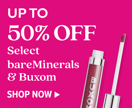 SHOP UP TO 50% OFF BAREMINERALS, BUXOM OR STILA MAKEUP