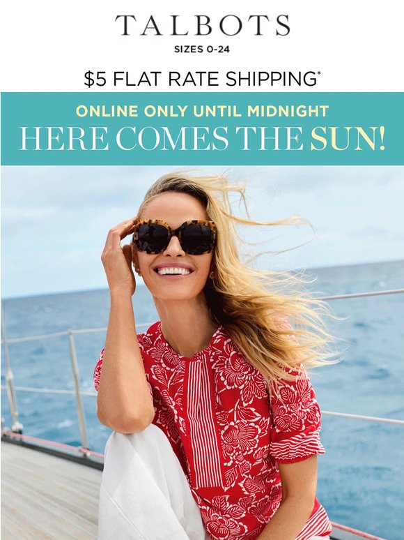 😎 TODAY ONLY—30% off + $5 shipping