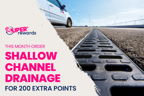 Shallow channel drains 