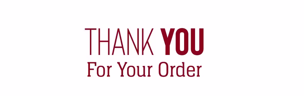 THANK YOU for your order