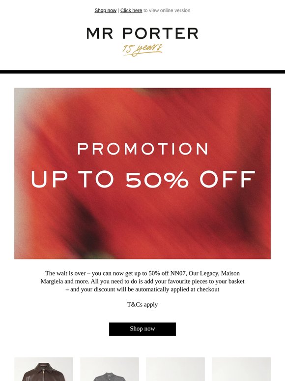 The Promotion is live
