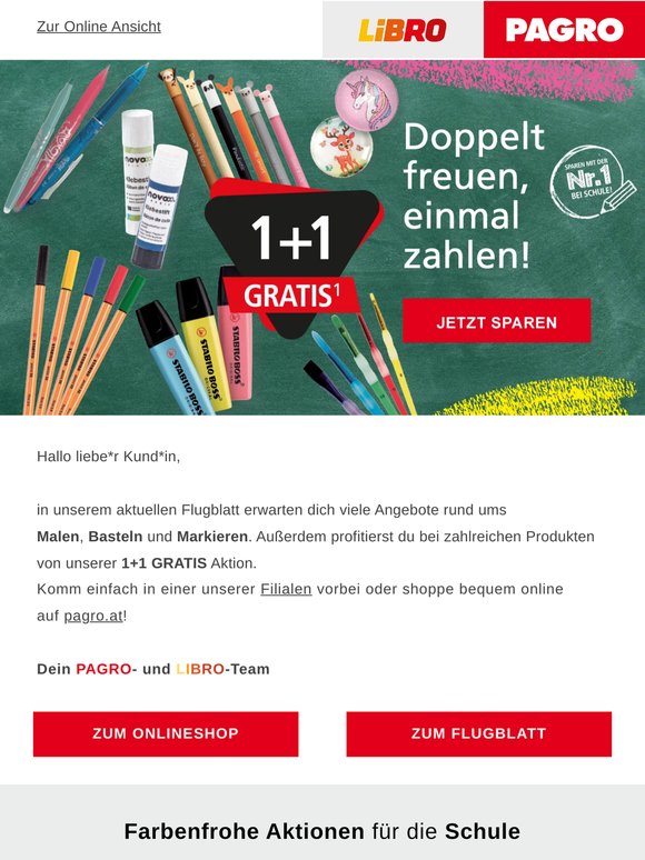 1+1 GRATIS auf viele Artikel – jetzt doppelt sparen! 🎁