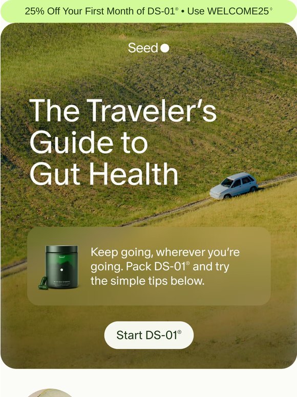 Go anywhere, stay regular.