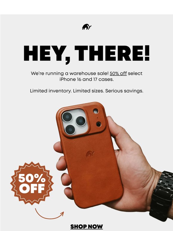NEW DEAL JUST DROPPED: 50% OFF IPHONE CASES