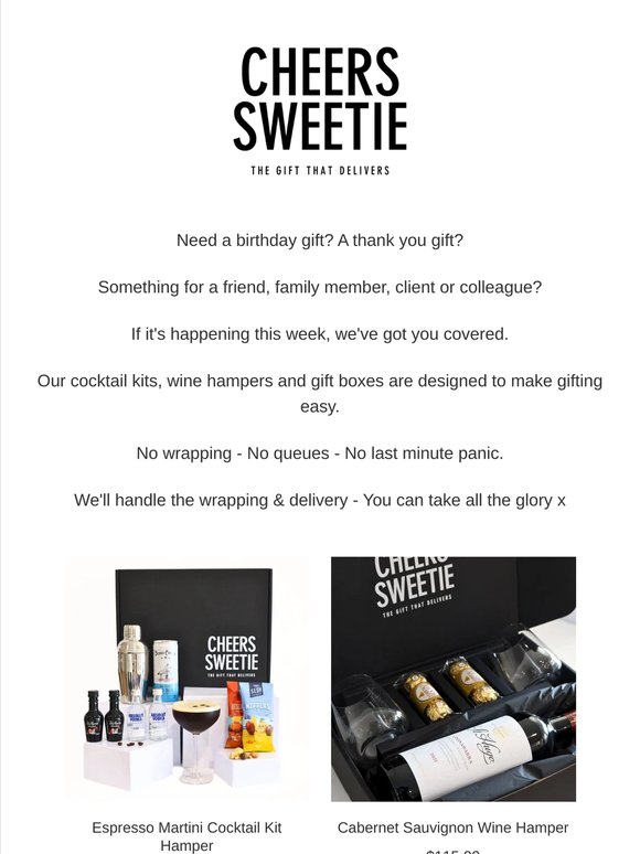 Need a Gift Delivered This Week?🍸❤️