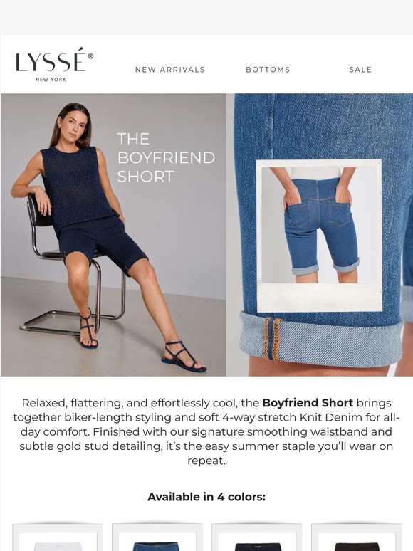 Shop NOW: Boyfriend Shorts in 4 Colors!