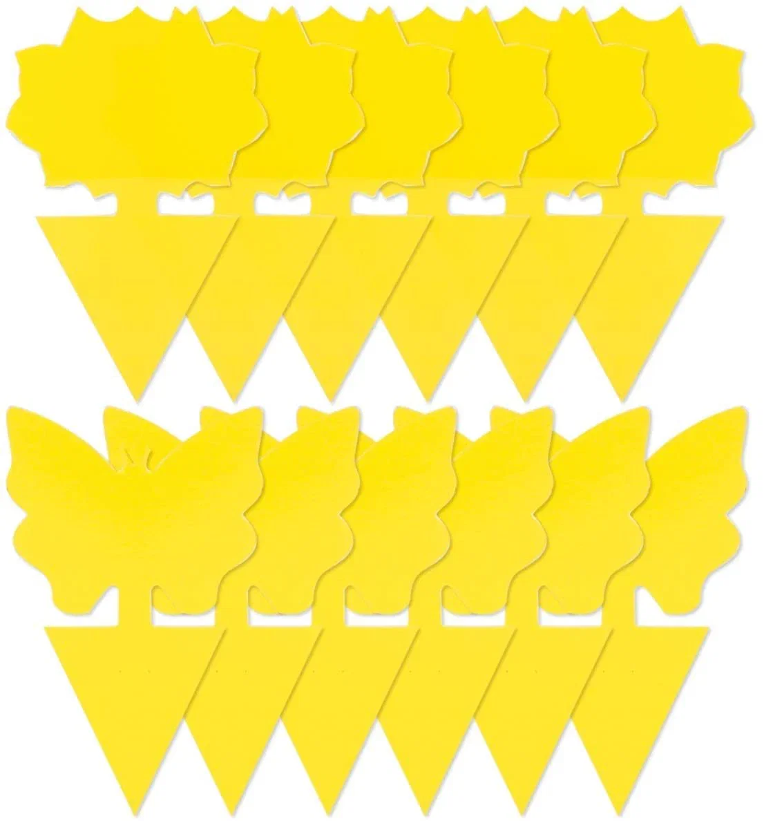 12 Pack Sticky Fruit Fly Trap and Fungus Gnat Traps Killer for Indoor and Outdoor, Protect The Plant, Non-Toxic and Odorless