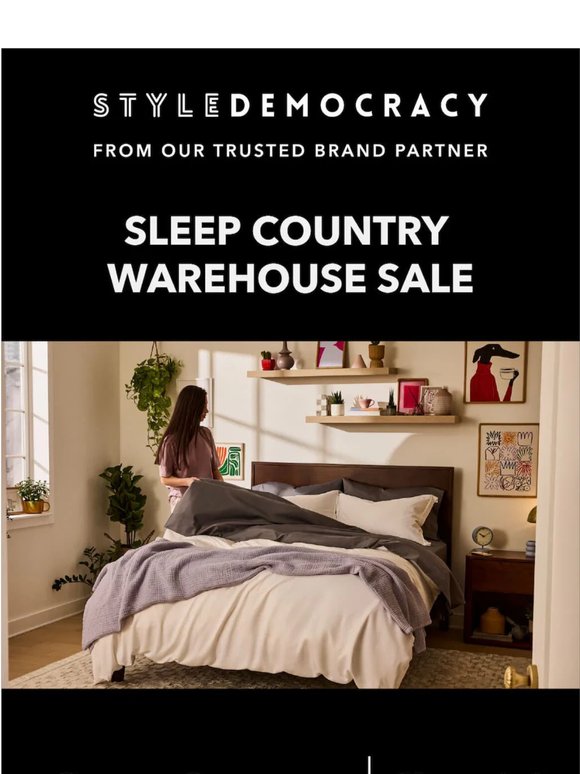 Sleep Country Warehouse Sale: Up to 65% off