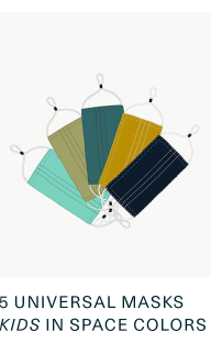 5 Universal Masks in Space Colors