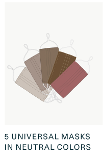 5 Universal Masks in Neutral Colors