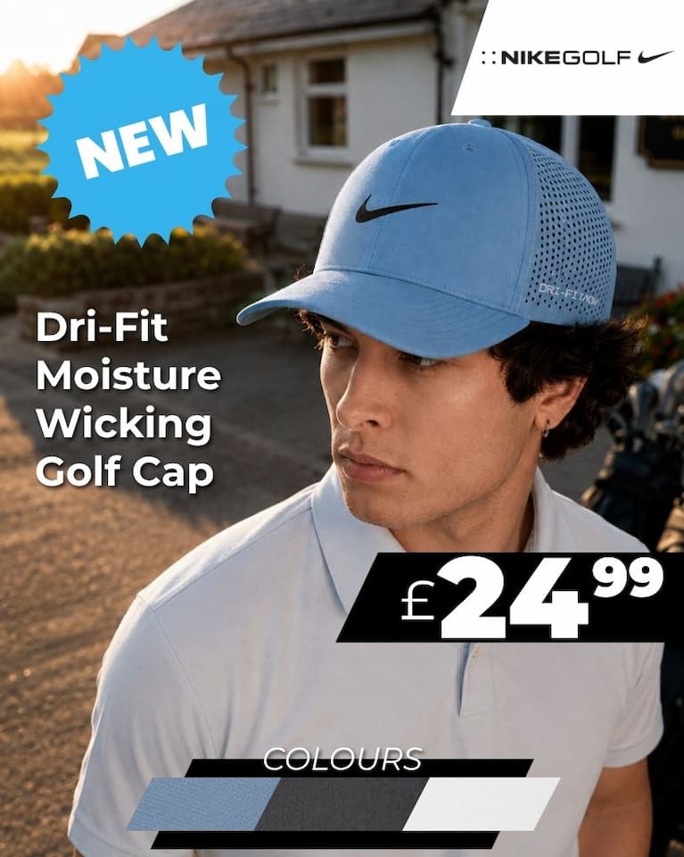 Nike Mens 2026 Rise Dri-Fit Light Moisture Wicking Breathable Golf Cap