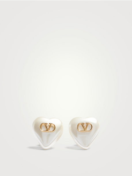 VLogo Signature Pearl Earrings