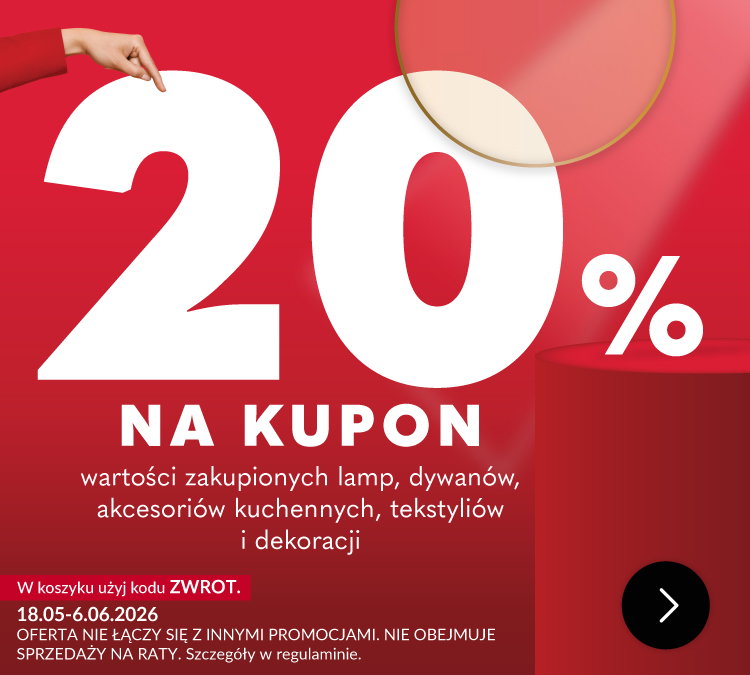 Zwrot 20% wartości zakupionych dodatków na kupon