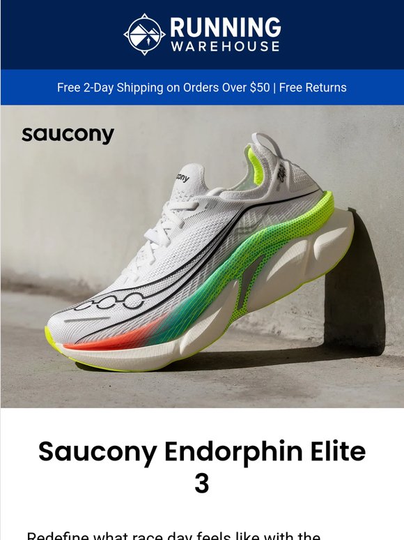 Saucony Endorphin Elite 3: Fast just got a lot more fun.