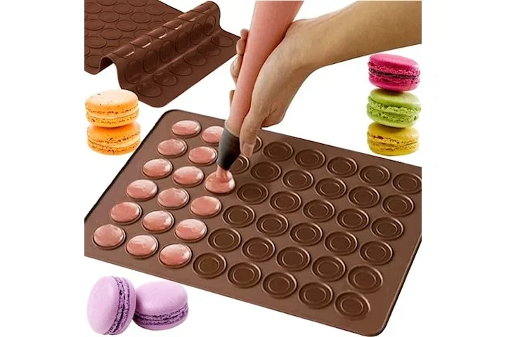 Macaron kakeform i silikon 48-plasser