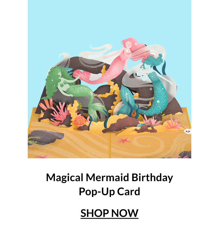 Magical Mermaid Birthday Pop-Up Card