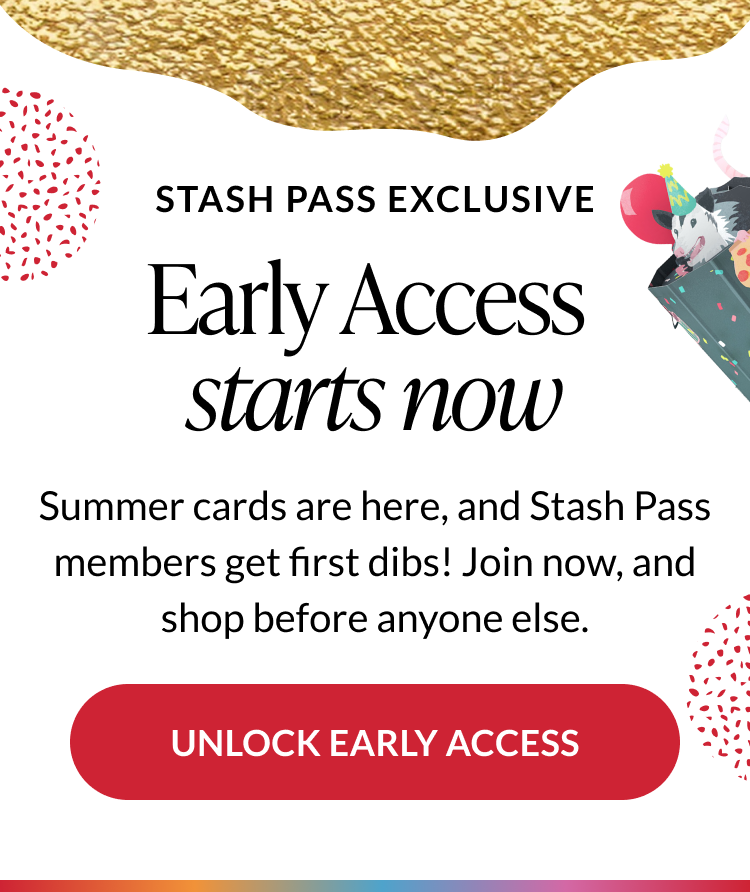 Early access to the summer collection birthday pop-up cards