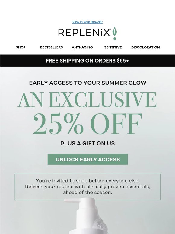 You're invited: 25% off starts now ☀️