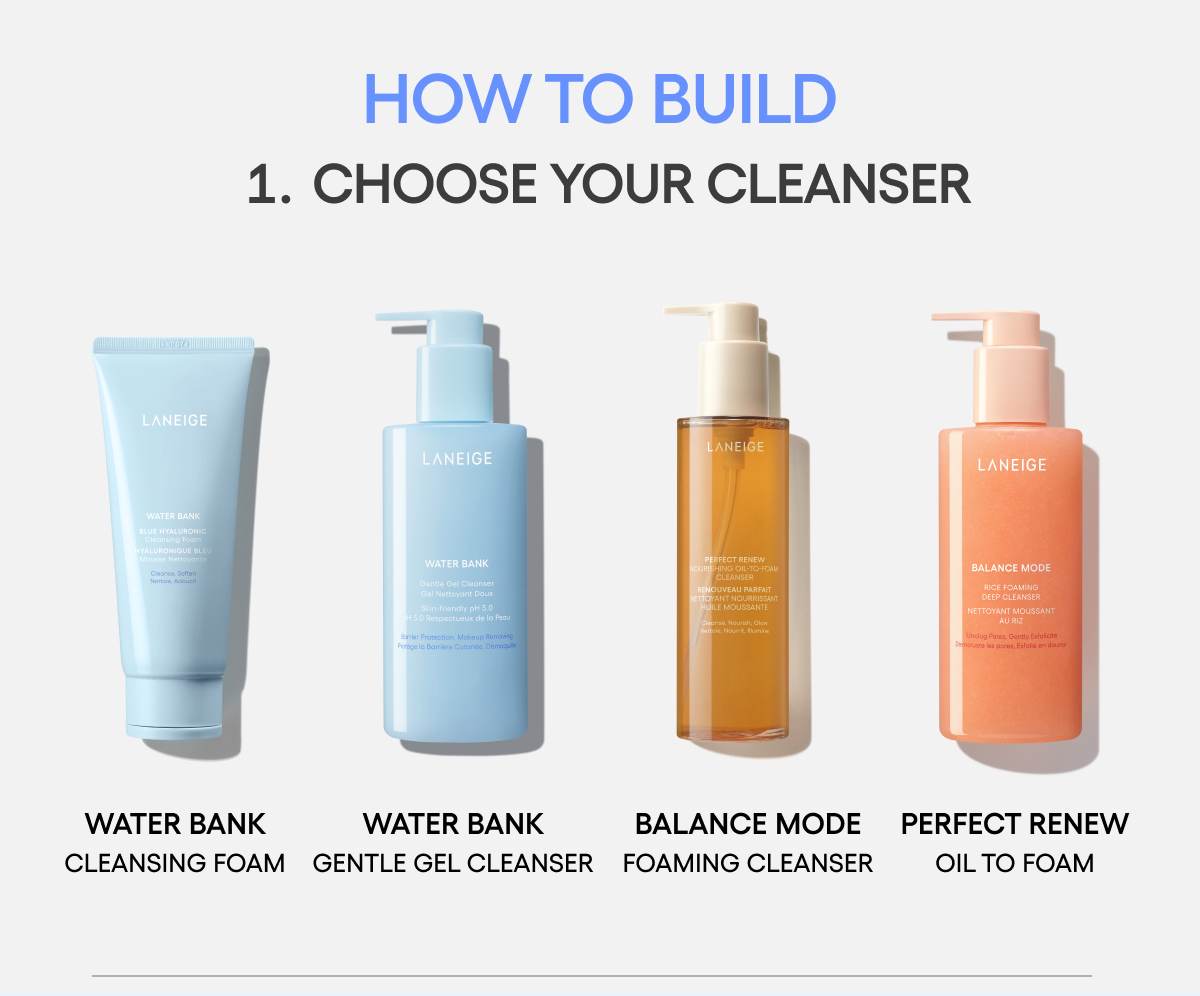 CHOOSE YOUR CLEANSER