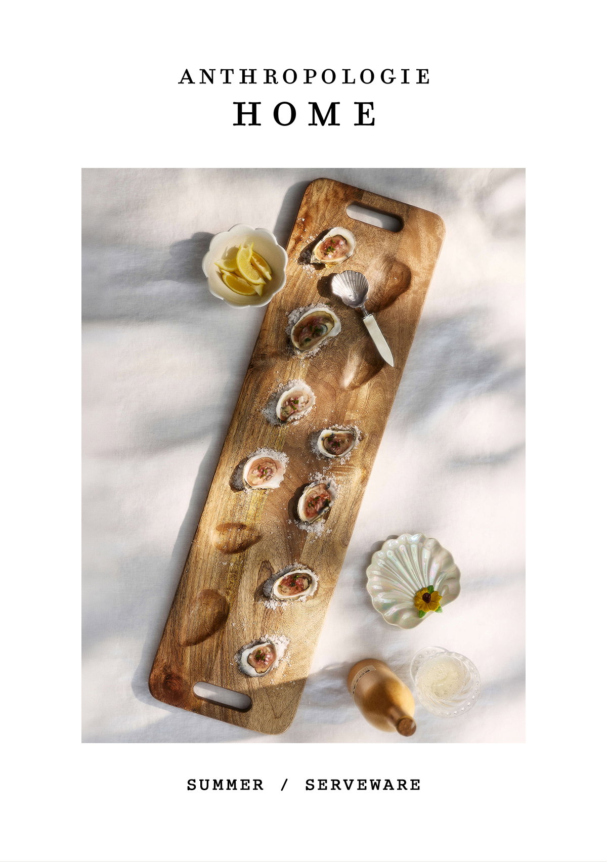 anthropologie home, summer serveware