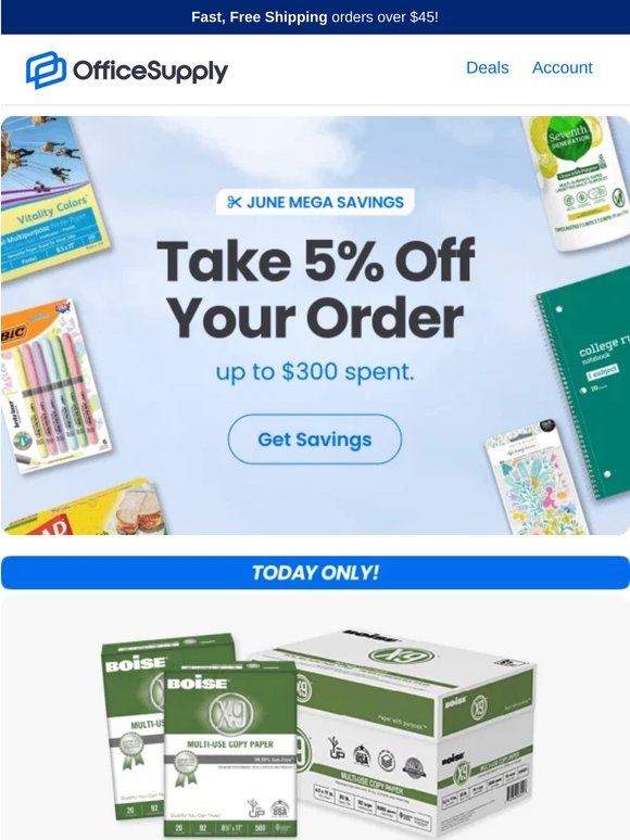 TODAY ONLY 📝 A Copy Paper Sale You Don't Want to Miss.