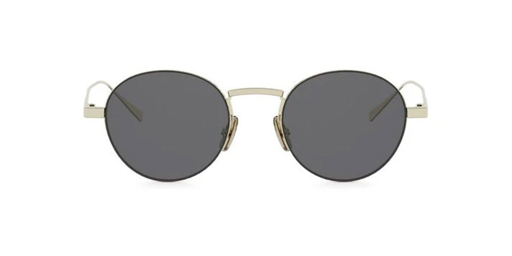 Metal Gold Round Sunglasses