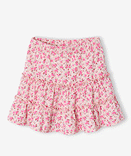 Meisjes rok short van jersey - lichtroze