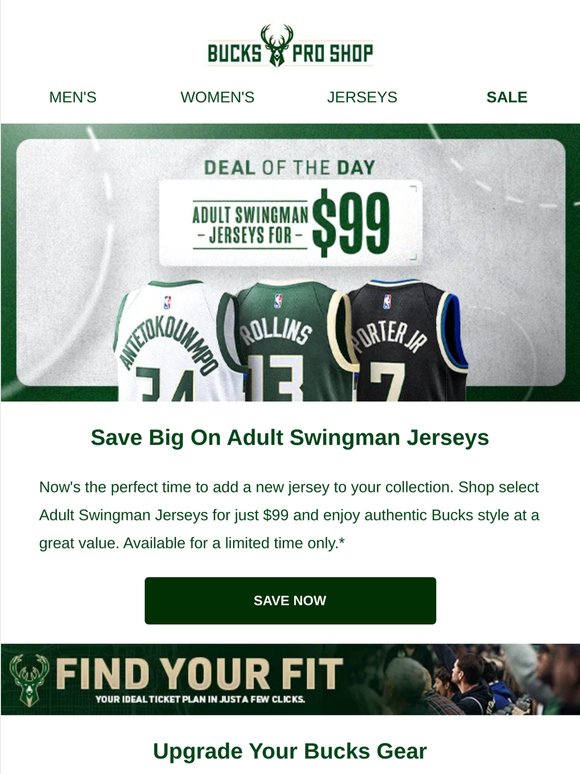 Today's Deal: Adult Swingman Jerseys $99
