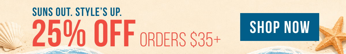 Suns Out. Walls Upgraded. 25% Off Orders $35+ 