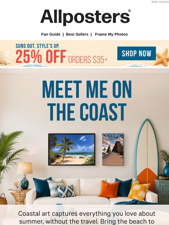 Beach Vibes Start at 25% Off