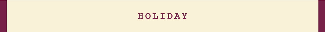 Shop Holiday