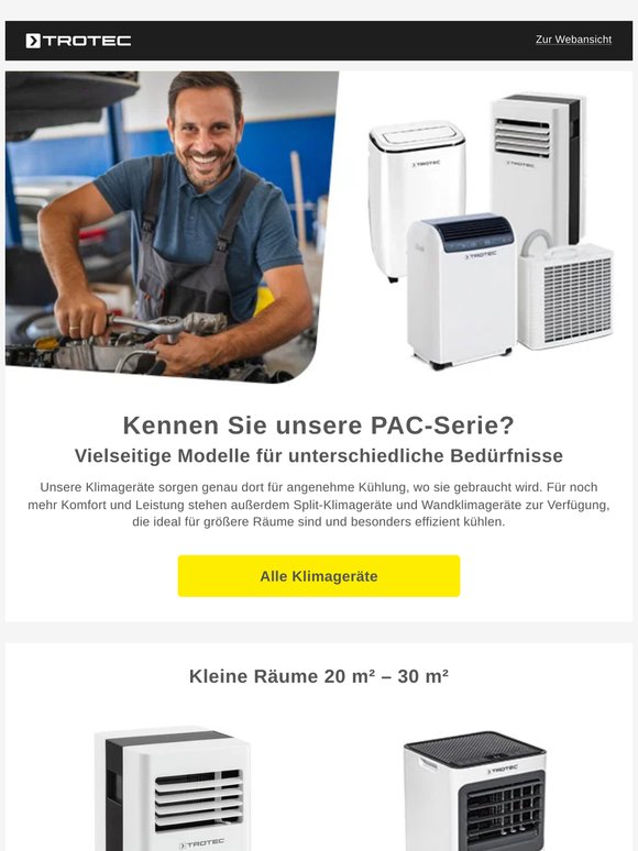 ❄️ Klimageräte für Gewerbe und zu Hause