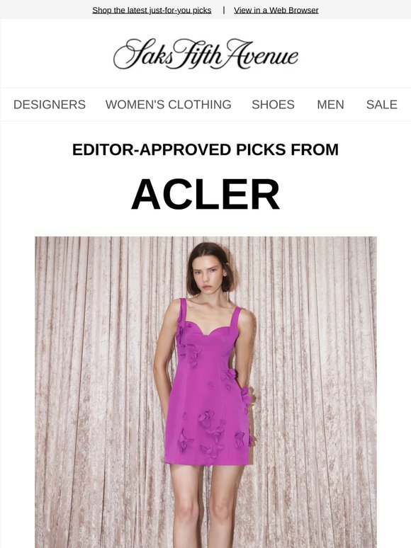 Here are new picks from Acler