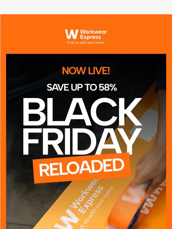 Hurry! Not long left to enjoy our AMAZING Black Friday Reloaded Deals