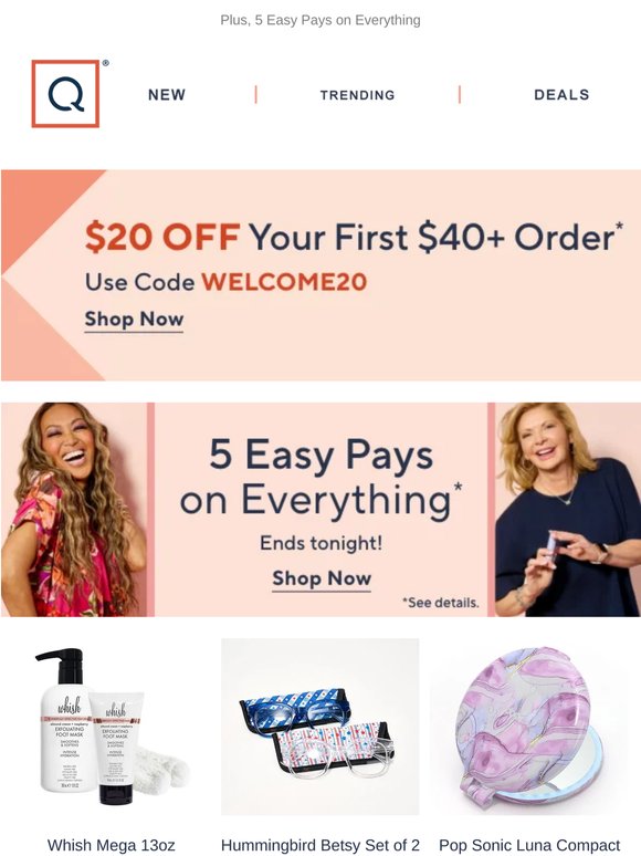 Take $20 Off Your First Purchase