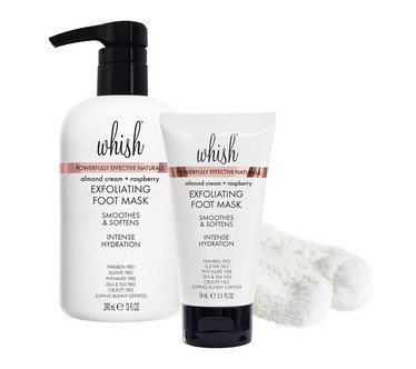 Whish Mega 13oz Exfoliating Foot Mask w/ 2.5oz & Socks