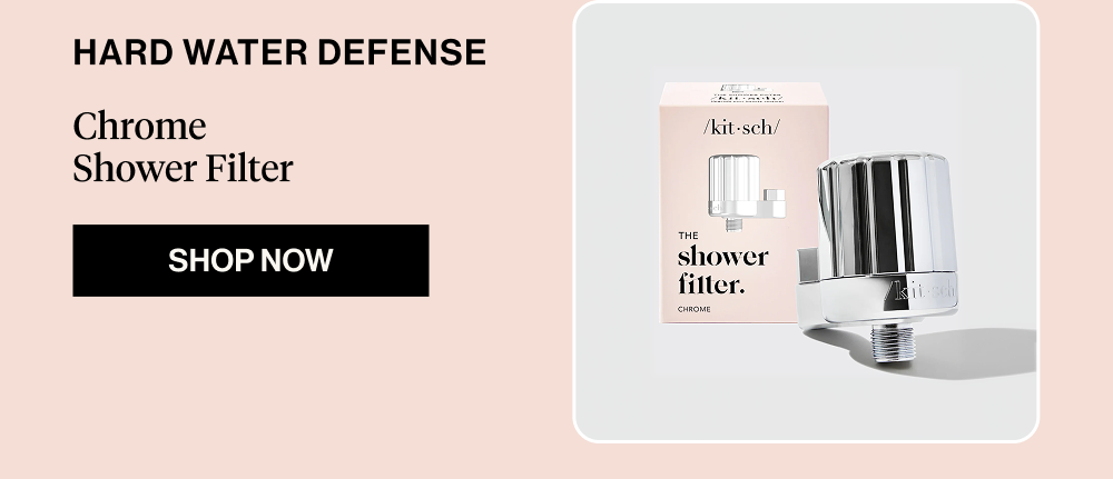 Hard Water Defense. Chrome Shower Filter