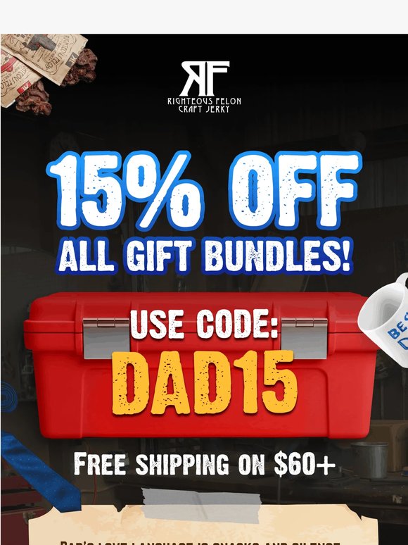 15% OFF: Father's Day Is Around The Corner 👨🥩