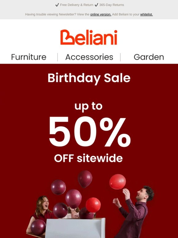 Happy 17th Birthday to us! Enjoy up to 50% OFF 🎁