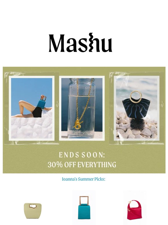 Ending Soon: 30% Off Everything!