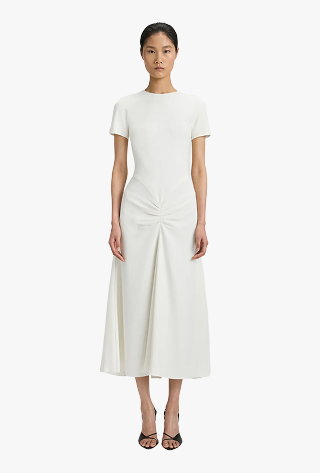 Blaire Midi Dress In Ivory