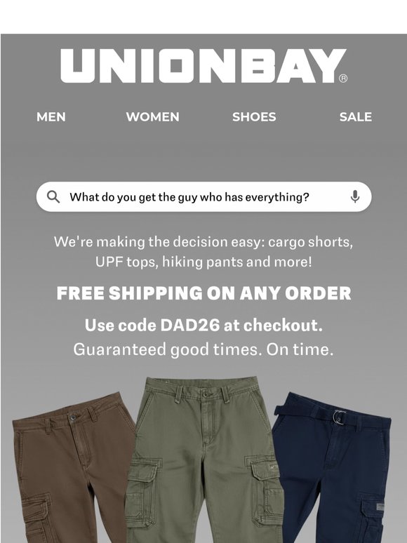 Free shipping for dad! 🚚