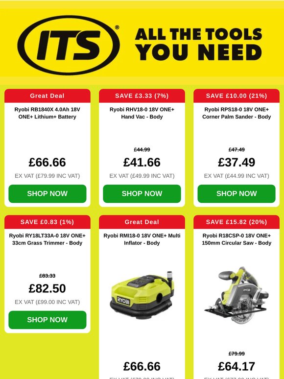 Get a Free Blower! Brand New Ryobi Range🛠️🌬️
