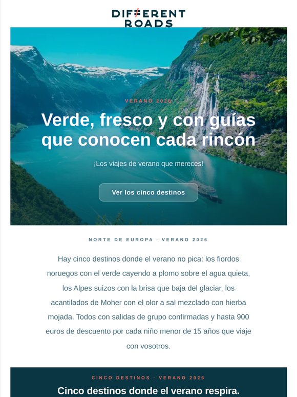 Viaja este verano a los destinos más frescos